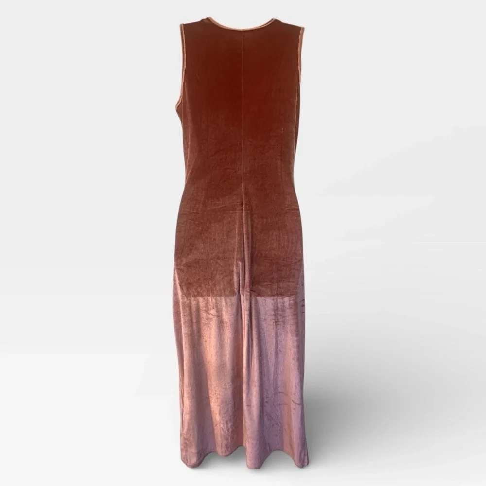 Zaful Women’s Velvet Cocktail Dress Cowl Neck Bodycon Ruched Dark Pink Small - Picture 5 of 9